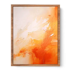 Yellow Brown Abstract Painting Poster