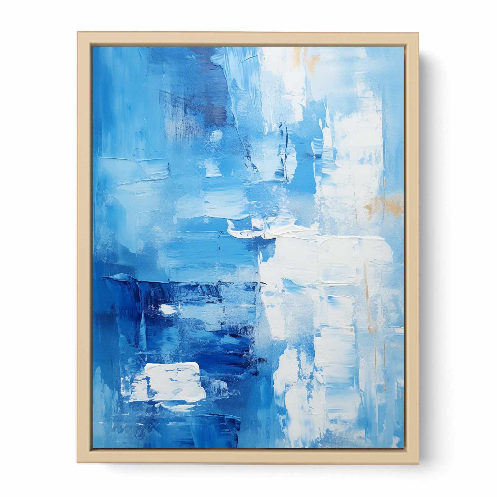 Abstract  Blue Painting   Streched canvas