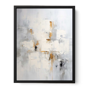 Grey Abstract Painting  Canvas Print