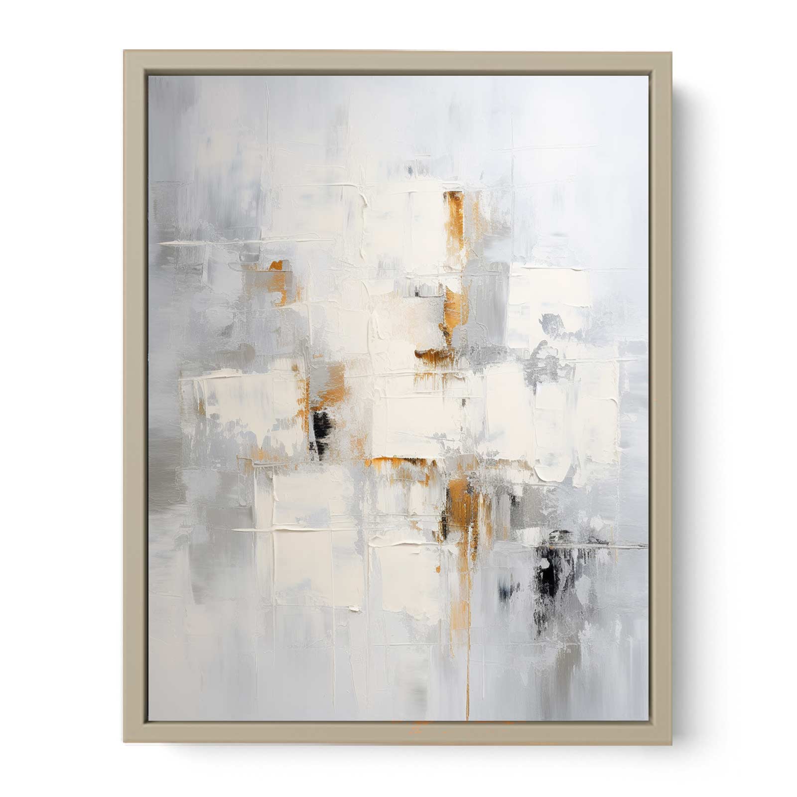 Grey Abstract Painting  Art Print