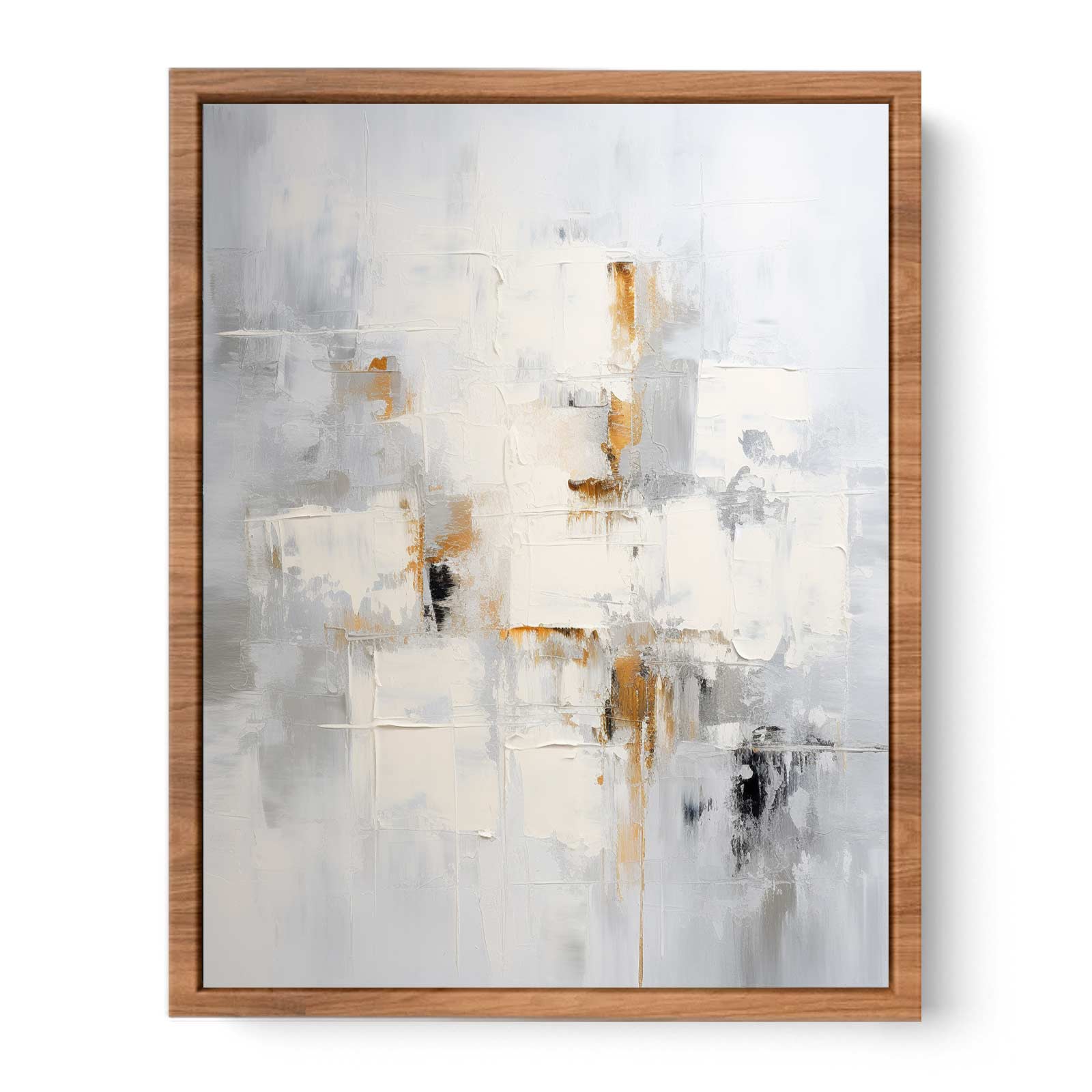 Grey Abstract Painting Poster