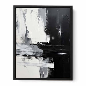 Abstract Black  Painting   Canvas Print