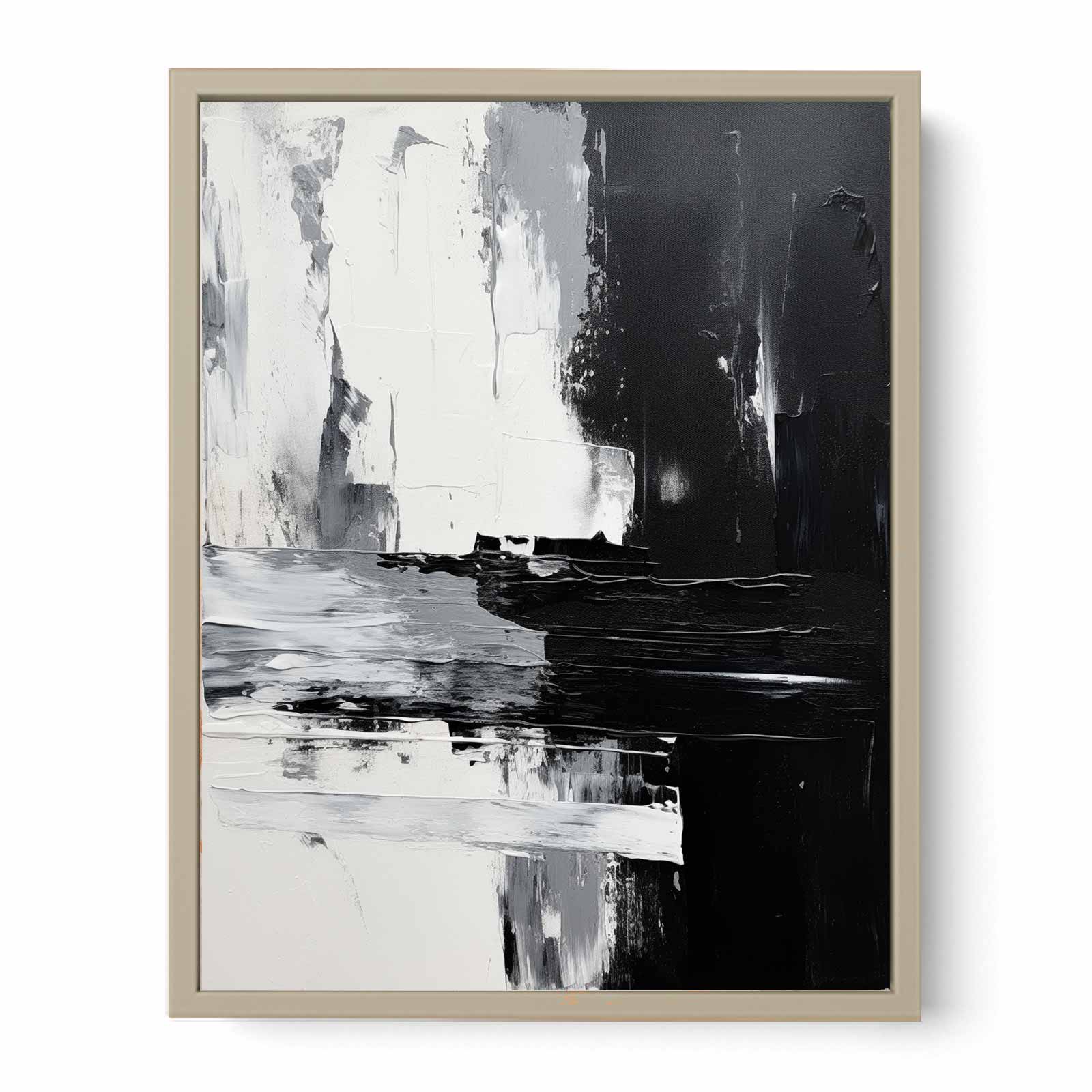Abstract Black  Painting   Art Print