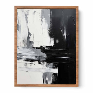 Abstract Black  Painting  Poster