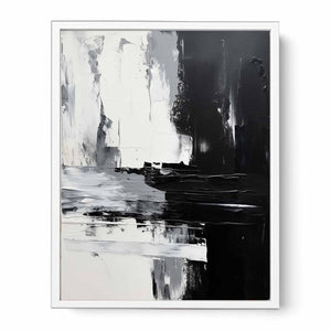 Abstract Black  Painting  Framed Print