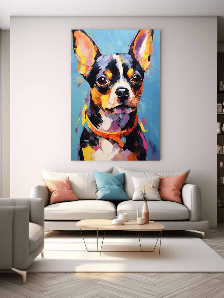 Abstract Dog Painting