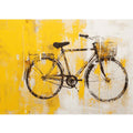 Yellow Cycle Modern Art Painting 