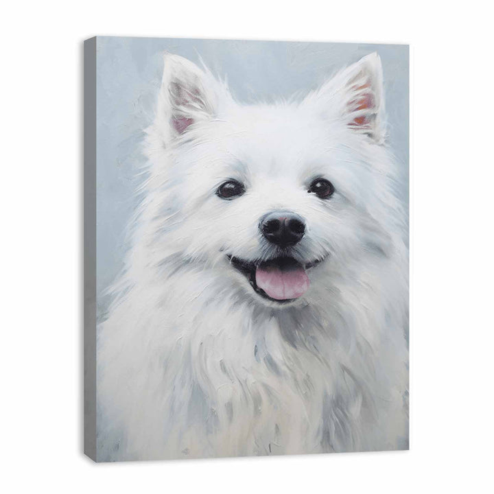 White Dog  Painting