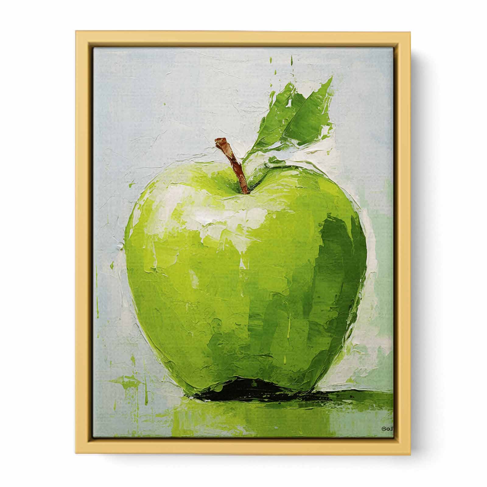 Green Apple  Streched canvas