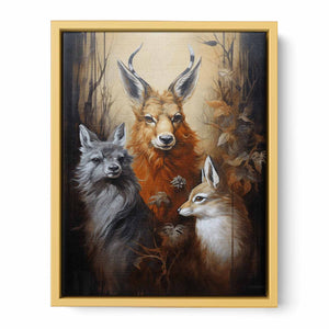Three Animal Modern Art  Painting   Streched canvas