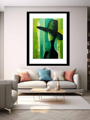 Emerald Fragments Painting