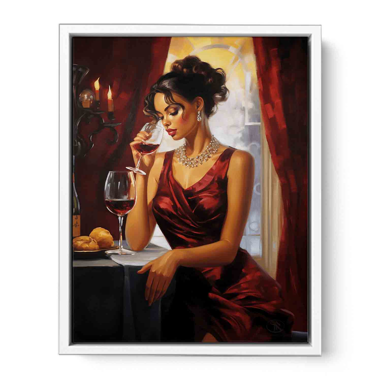Evening Uncorked Framed Print