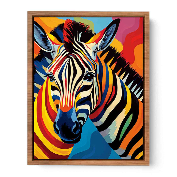 Two Zebra Striped Convergence Poster