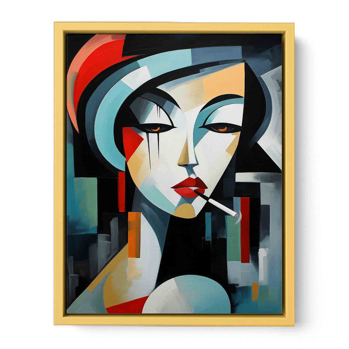 Cubist Muse  Streched canvas