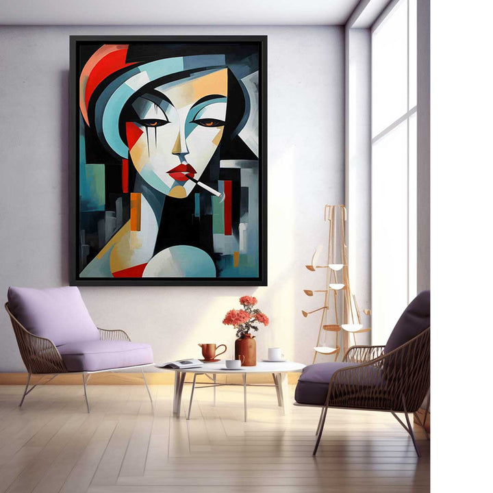 Cubist Muse Painting
