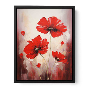 Red Flowers  Canvas Print