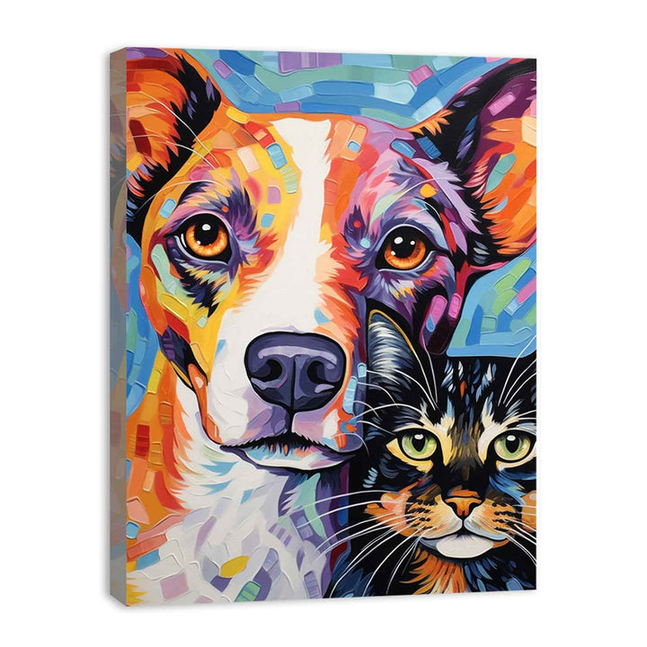 Cat Dog  Painting