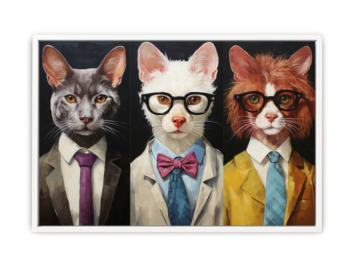 Modern Animal with Glasses  Framed Print