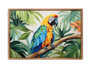 Modern Tropical Parrot  Poster