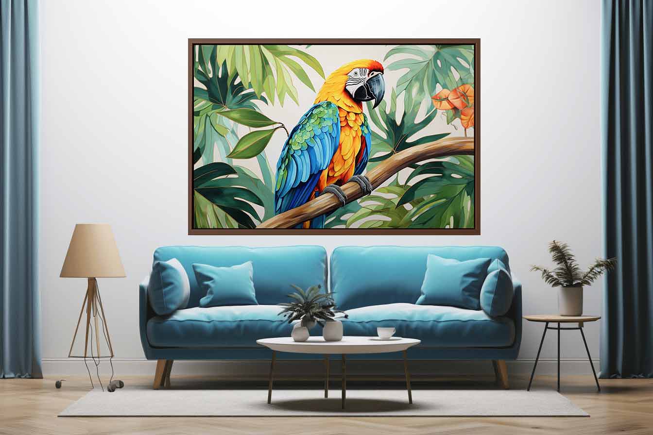 Modern Tropical Parrot  Painting