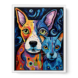 Modern  Dogs Framed Print