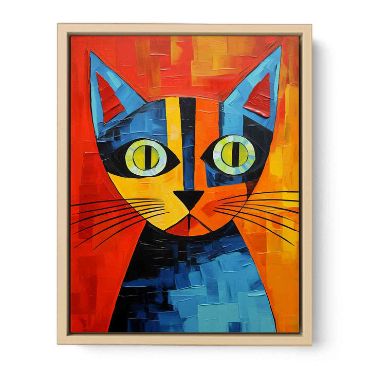 Cubism Cat  Art Print