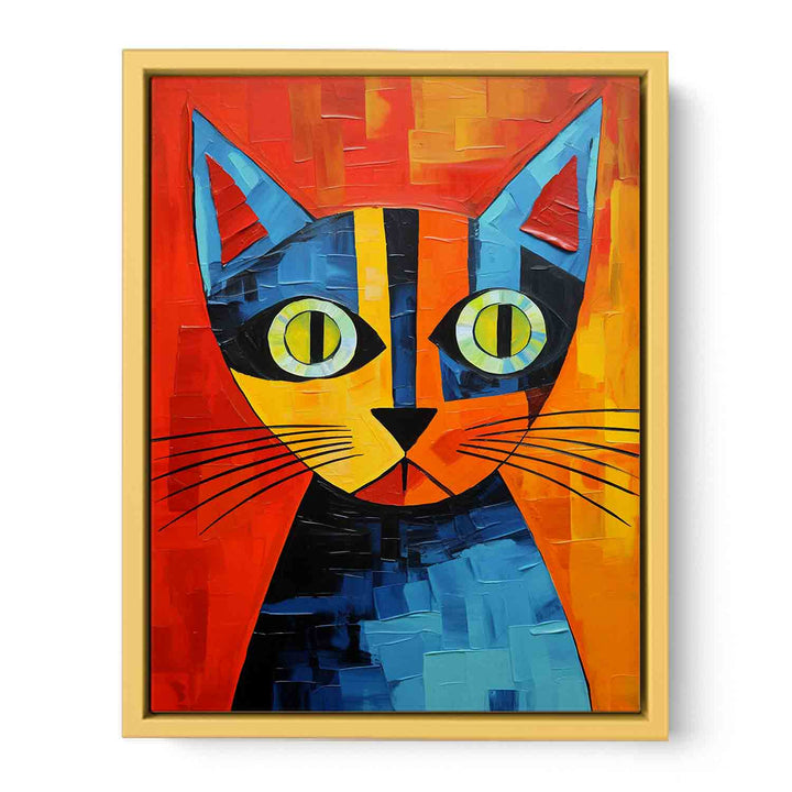 Cubism Cat  Streched canvas