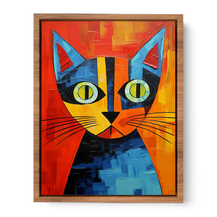 Cubism Cat Poster