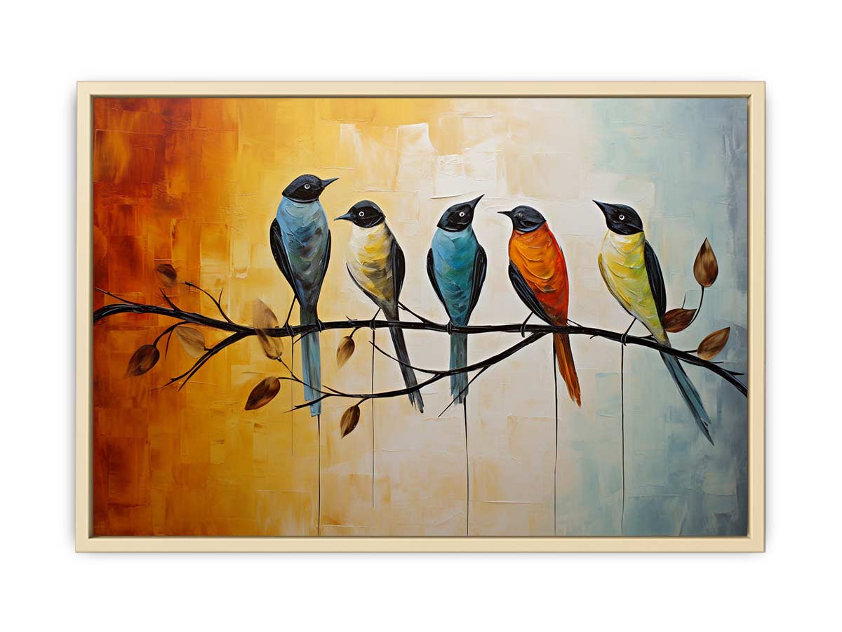 Birds On wire  Art Print