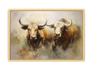 Bulls  Streched canvas
