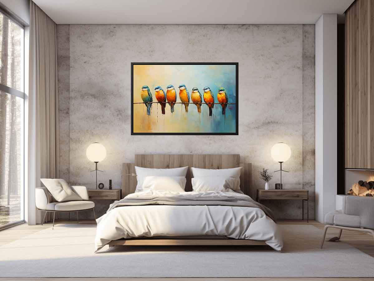 Brids on Branch Painting