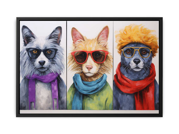 Animal with Glasses  Canvas Print