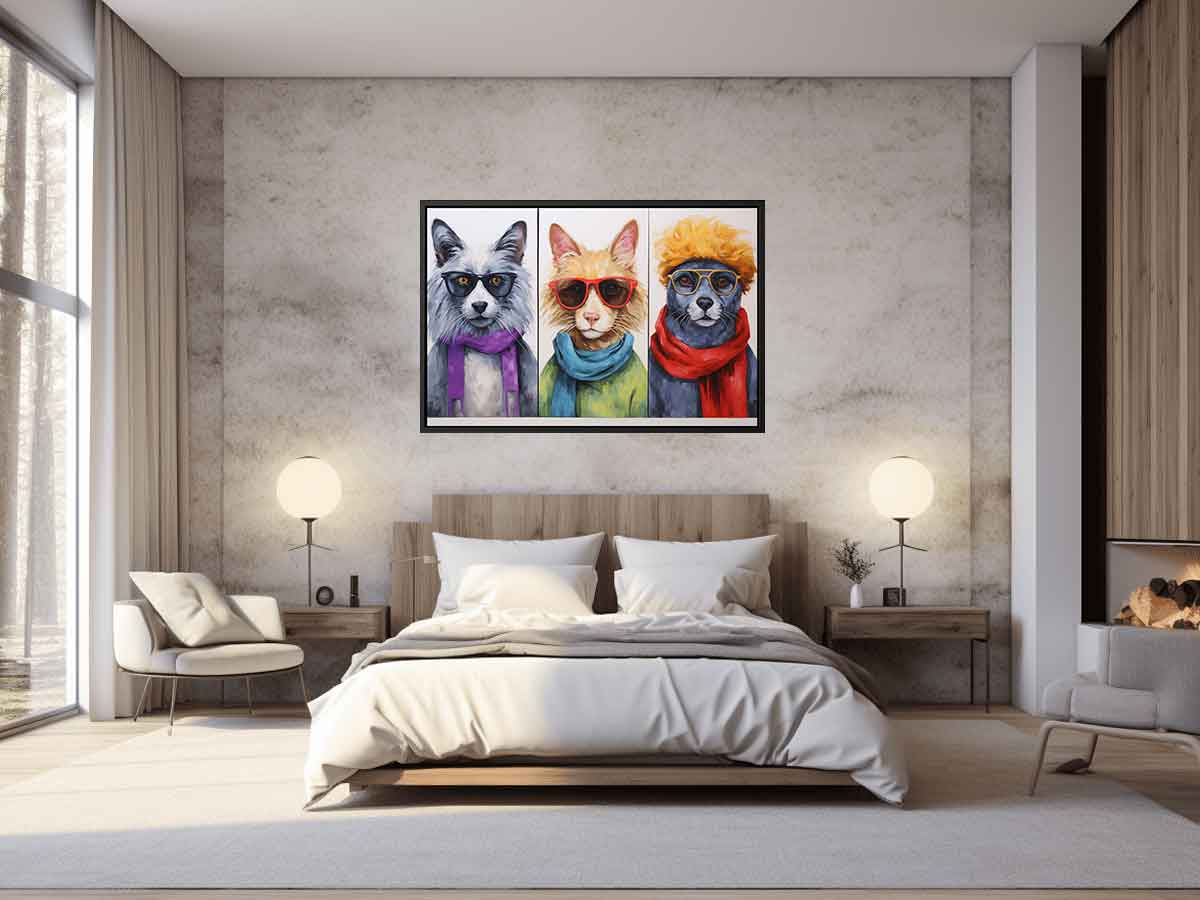 Animal with Glasses Painting