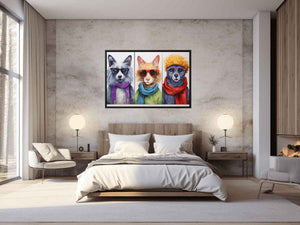 Animal with Glasses Painting