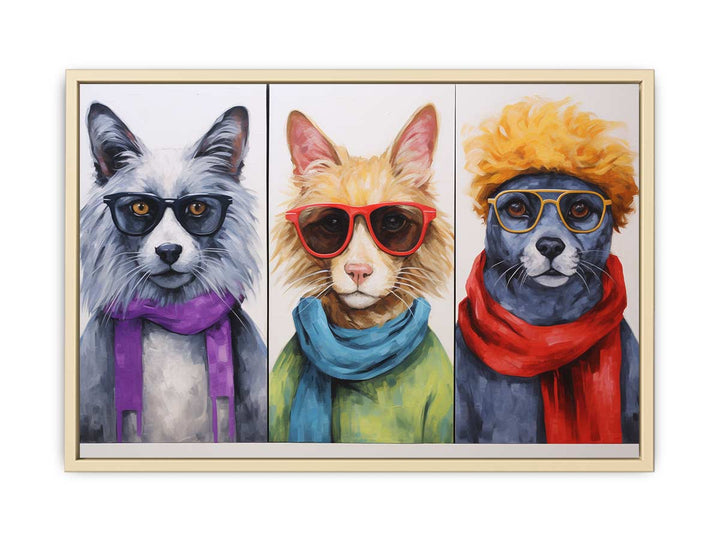 Animal with Glasses  Art Print