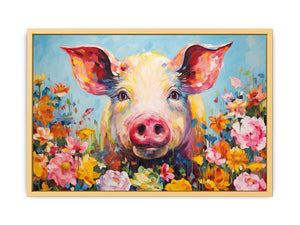 Pig Modern Art Painting  Streched canvas