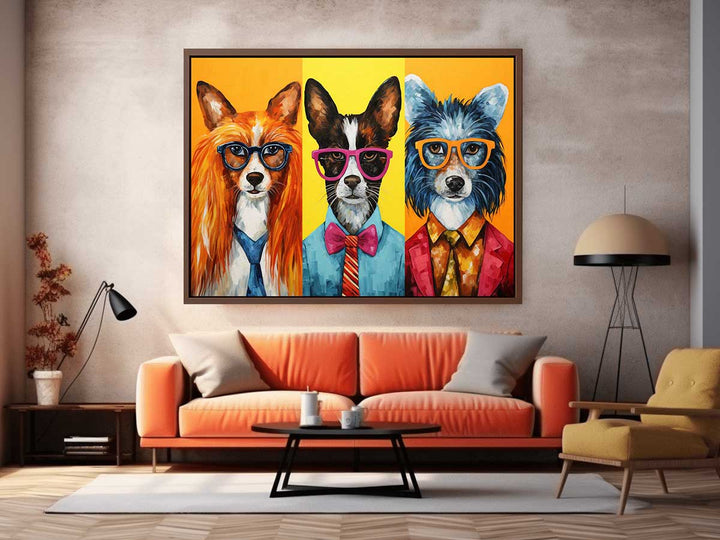 Modern Animals with Glasses Painting