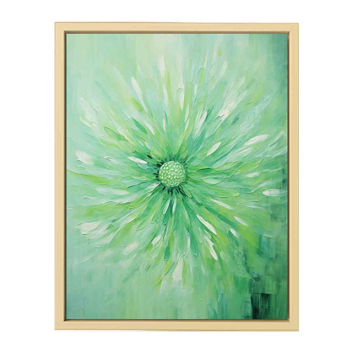 Green Bloom  Art Print