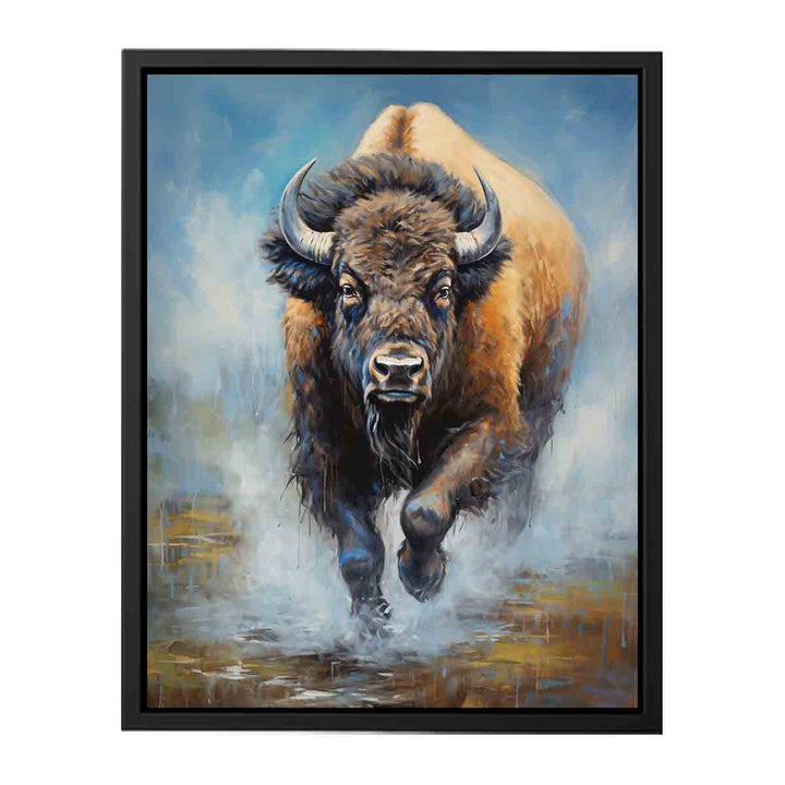 Running Bull   Canvas Print