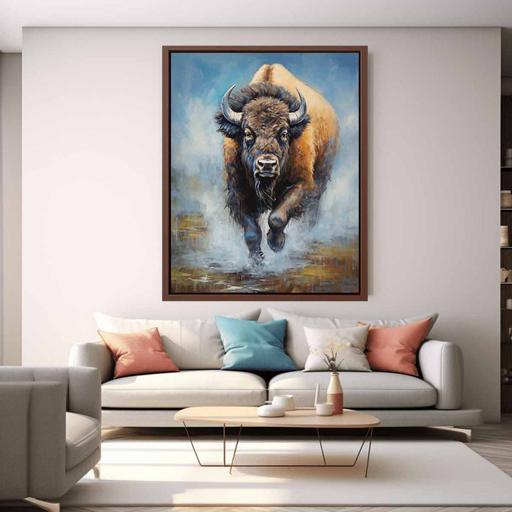 Running Bull  Painting