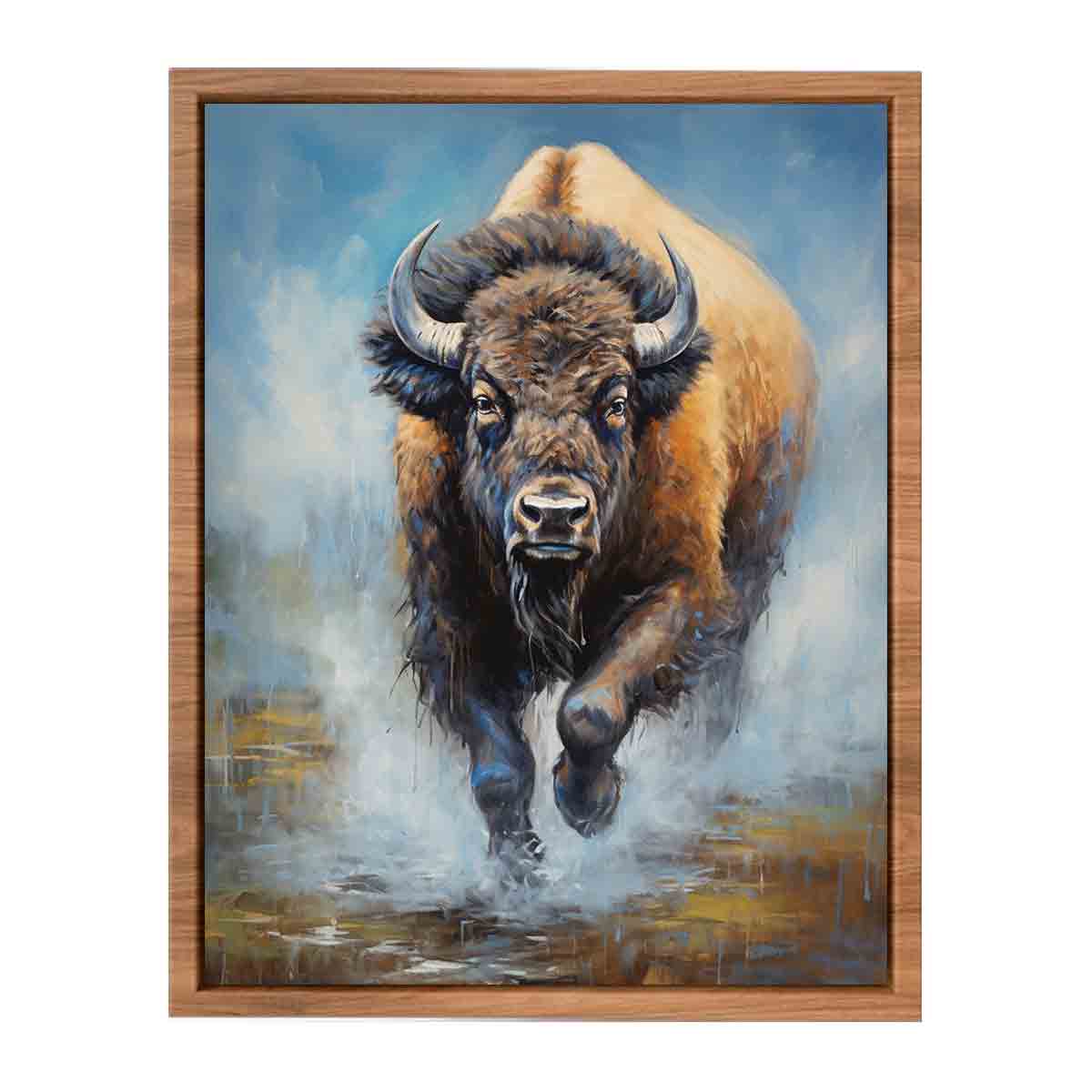 Running Bull  Poster