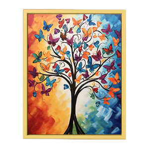 Buterfuly Tree Modern Art  Streched canvas