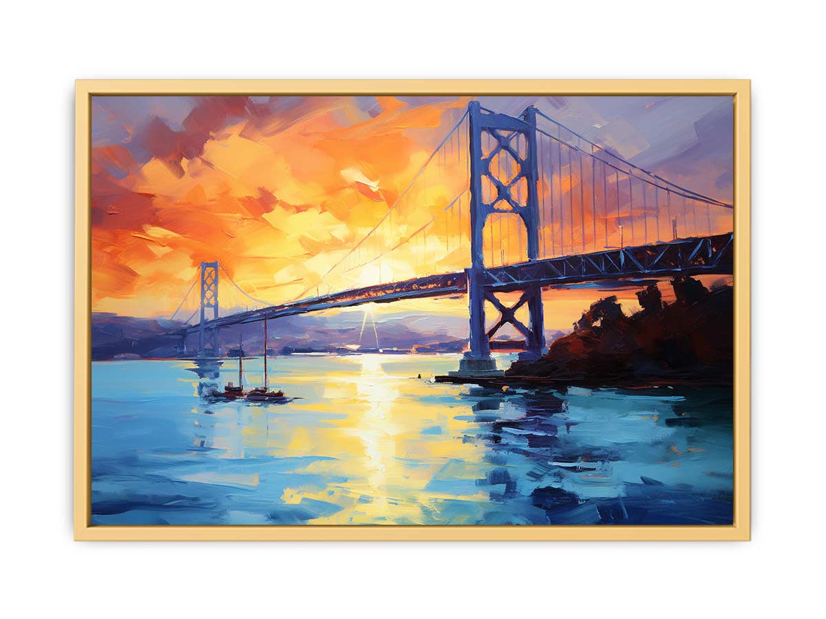 Sunset  Bridge   Streched canvas