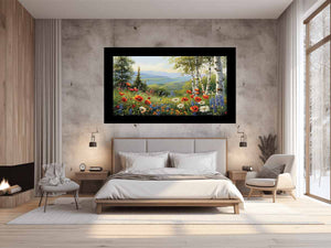 Beautiful Landscape Painting Of Flowers Painting