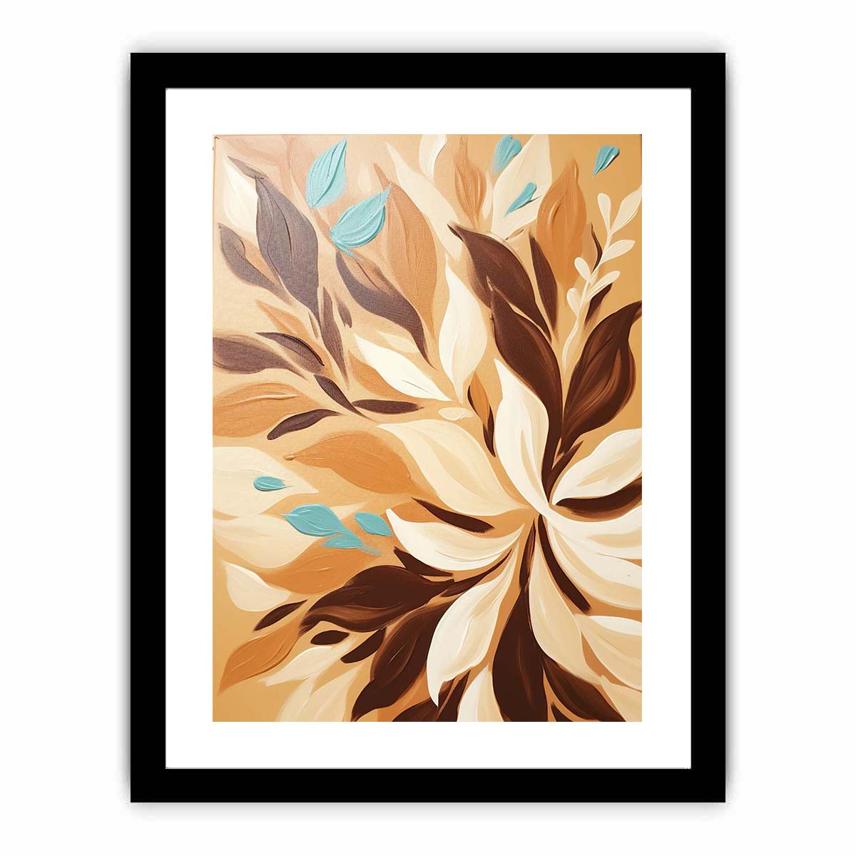 Brown Leaves  Art Print