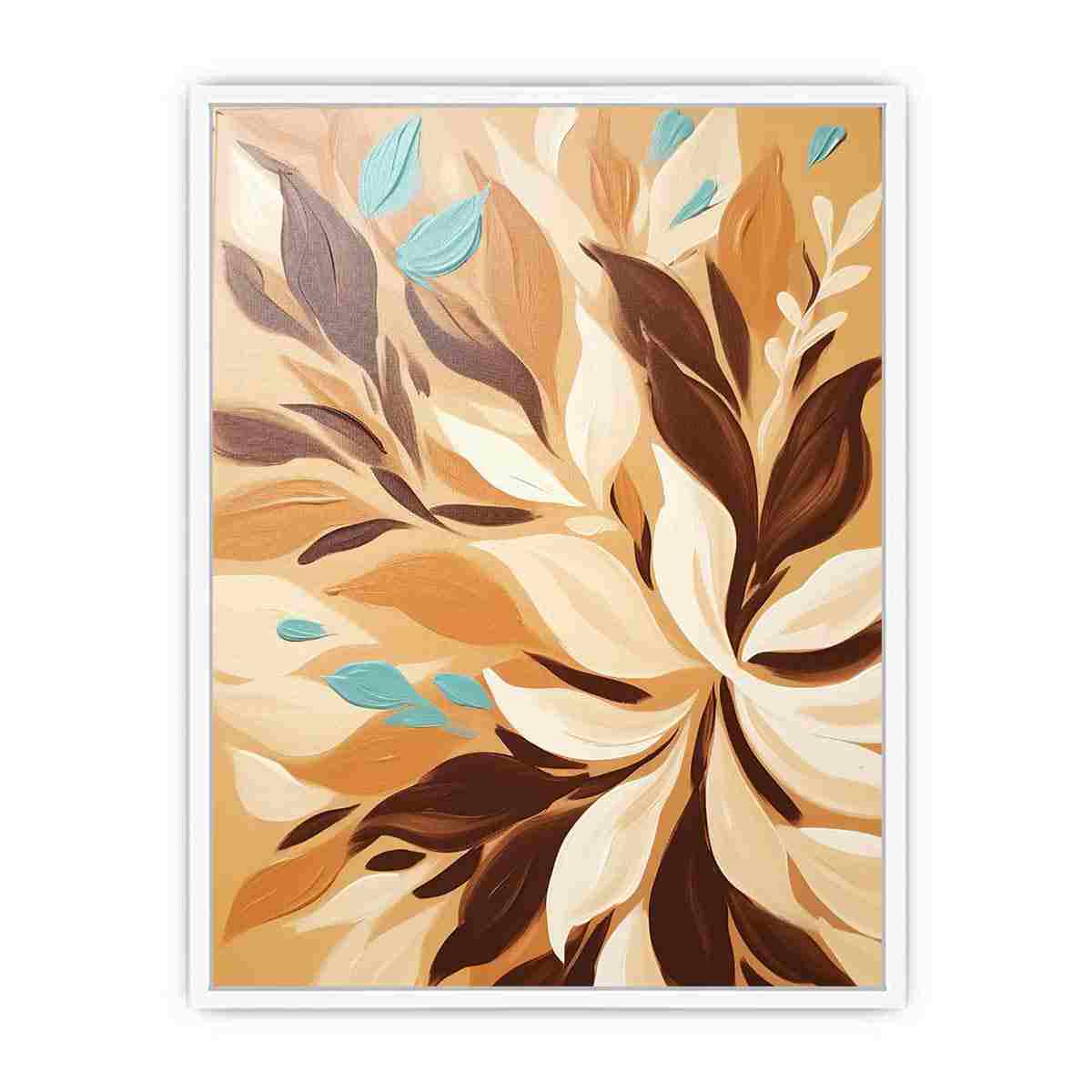 Brown Leaves Framed Print