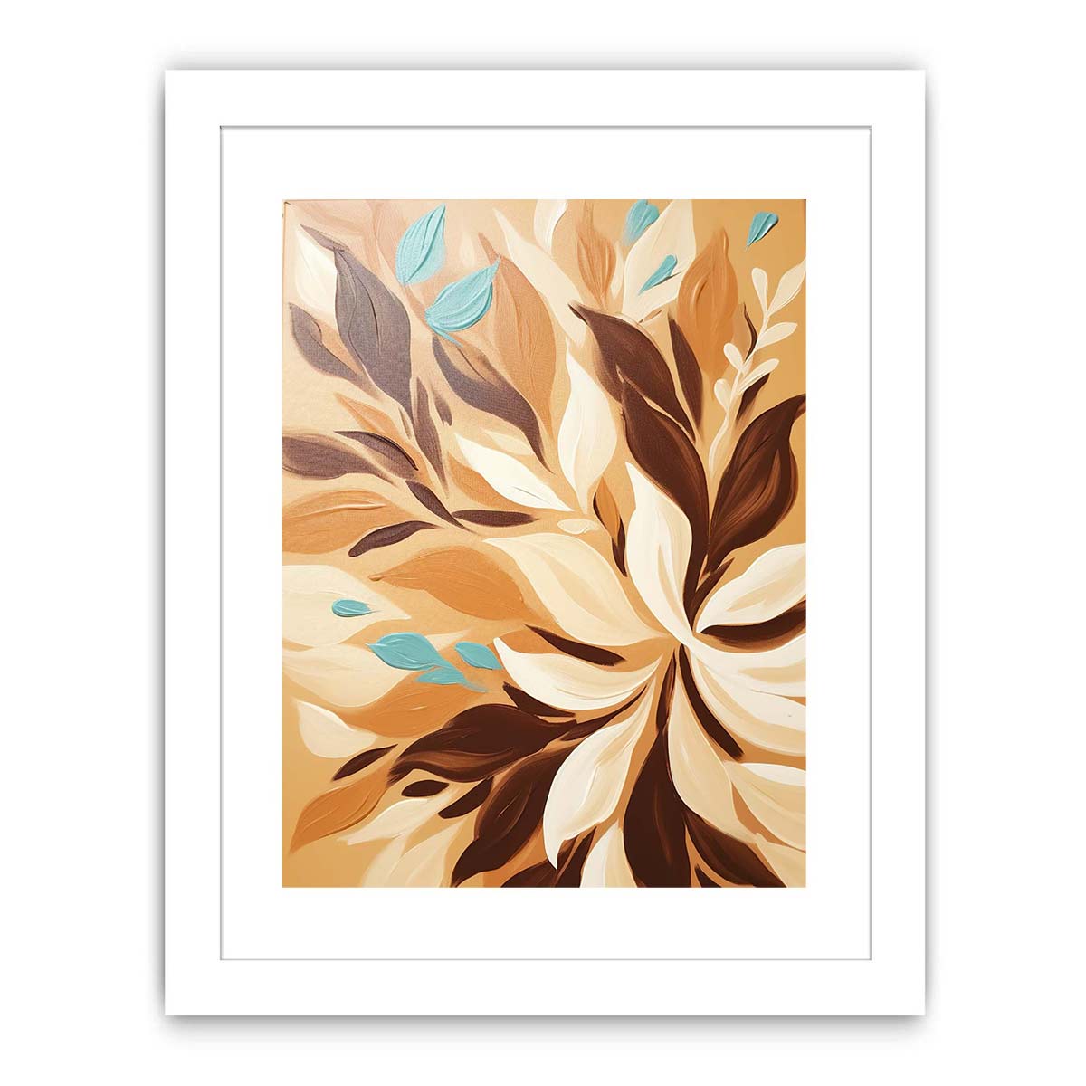 Brown Leaves Streched canvas