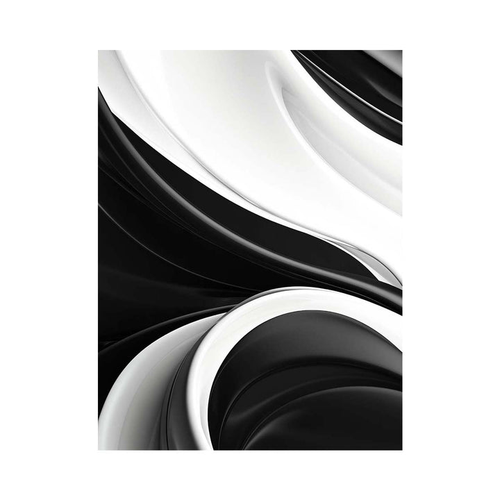 Black White Modern Abstract