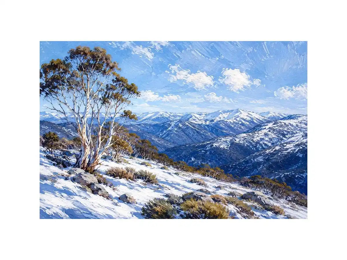 Snowy Mountains Australia Canvas Print Wall Art