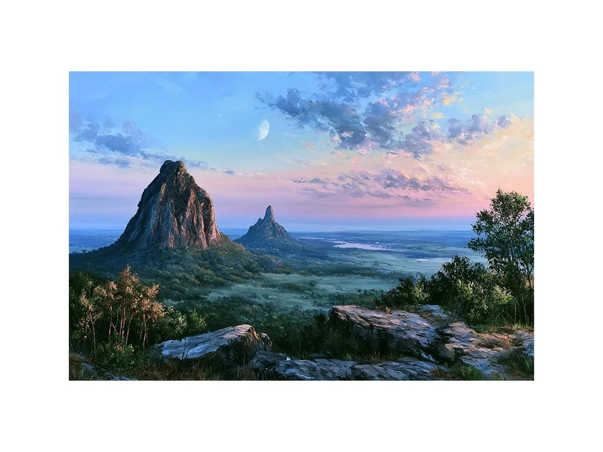 Glass House Mountains Australia Canvas Print Wall Art